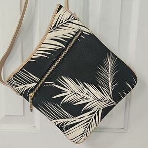 Brahmin Palm Leaf Pattern Crossbody Bag